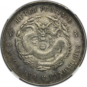 China, Hupeh Province, Kuang Hsu, 1 Dollar Wuchang undated - NGC AU58