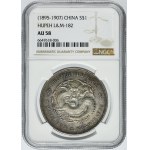 China, Hupeh Province, Kuang Hsu, 1 Dollar Wuchang undated - NGC AU58