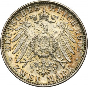 Germany, Kingdom of Bavaria, Otto, 2 Mark Munich 1902 D