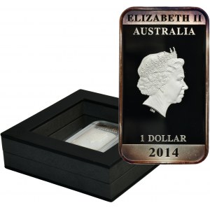 Australien, Elizabeth II, 1 Dollar Perth 2015 P - Klassisches Reiseposter, Känguru