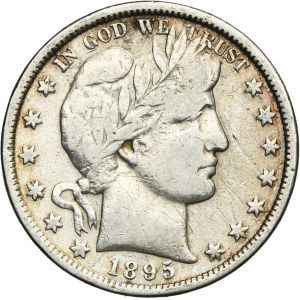 USA, 1/2 Philadelphia Dollar 1895 - Barber