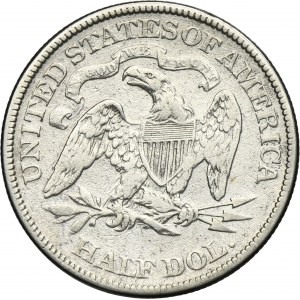 USA, 1/2 Philadelphia Dollar 1871 - Seated Liberty