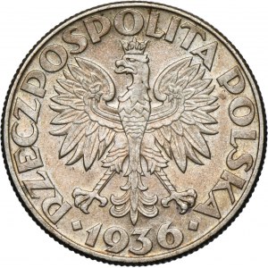 Żaglowiec, 5 złotych 1936