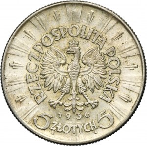 Piłsudski, 5 złotych 1936