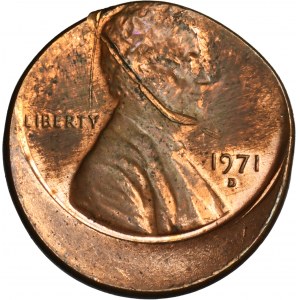 MINT ERROR, USA, 1 Cent Denver 1971 D