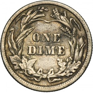 USA, 1 Dime Philadelphia 1912 - Barber