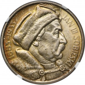 Sobieski, 10 złotych 1933 - NGC MS62