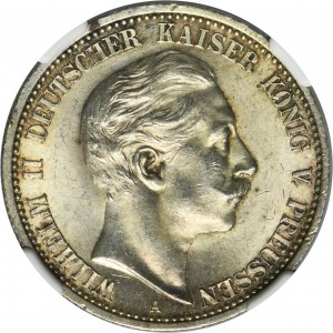 Germany, Kingdom of Prussia, Wilhelm II, 2 Mark Berlin 1905 A - NGC MS64