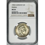 Germany, Kingdom of Prussia, Wilhelm II, 2 Mark Berlin 1905 A - NGC MS64
