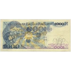 1,000 zloty 1979 - BN - DESTRUKT - obverse reflected on reverse