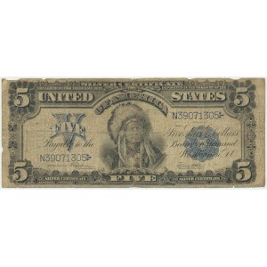 USA, Silver Certificate, 5 Dollars 1899 - Speelman & White -