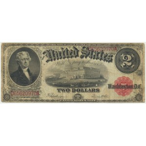 USA, Rotes Siegel, $2 1917 - Speelman &amp; White -.