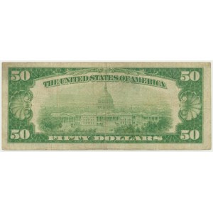 USA, Gold Certificate, 50 Dollars 1928 - Woods & Mellon -