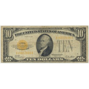 États-Unis, Certificat en or, 10 $ 1928 - Woods &amp; Mellon -