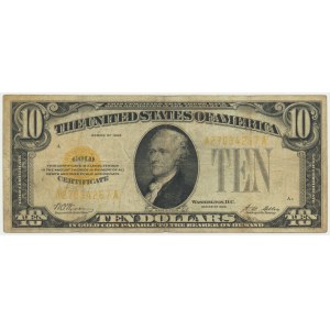 USA, Gold Certificate, 10 Dollars 1928 - Woods & Mellon -