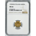 1 grosz 1990 - NGC MS66