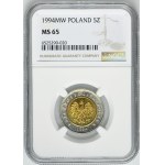 5 złotych 1994 - NGC MS65