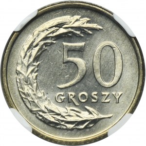 50 groszy 1992 - NGC MS65