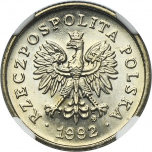 50 groszy 1992 - NGC MS65