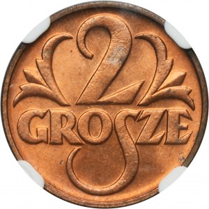 2 grosze 1939 - NGC MS65 RB
