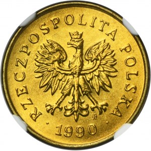 2 grosze 1990 - NGC MS67