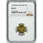2 grosze 1990 - NGC MS67