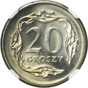 20 groszy 1990 - NGC MS66