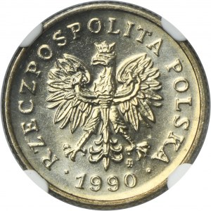20 groszy 1990 - NGC MS66
