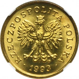 5 groszy 1993 - NGC MS66