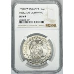 100 złotych 1966 Mieszko i Dąbrówka - NGC MS65