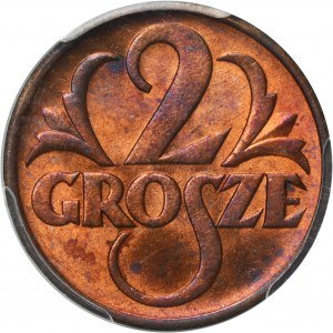 2 grosze 1938 - PCGS MS65 RB