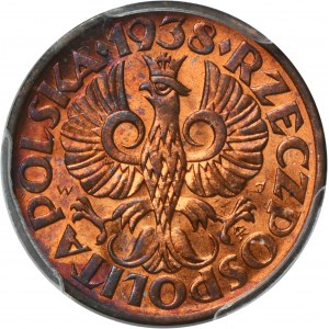 2 grosze 1938 - PCGS MS65 RB