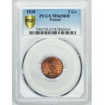 2 grosze 1938 - PCGS MS65 RB