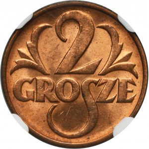2 grosze 1937 - NGC MS65 RD