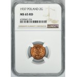 2 grosze 1937 - NGC MS65 RD