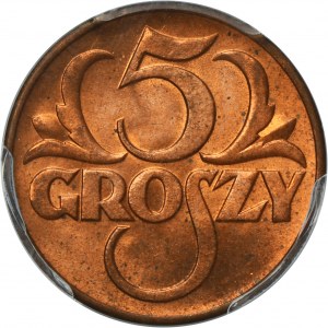 5 groszy 1938 - PCGS MS65 RD
