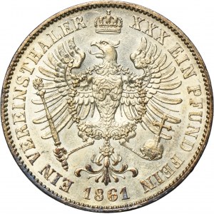Germany, Kingdom of Prussia, Wilhelm I, Thaler Berlin 1861 A