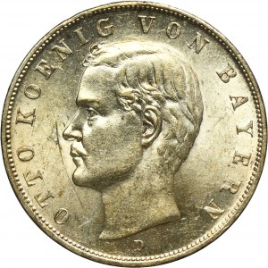 Germany, Bavaria, Otto, 3 Mark Munich 1909 D