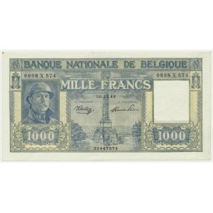 Belgium, 1000 Francs 1944