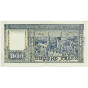 Belgium, 1000 Francs 1944