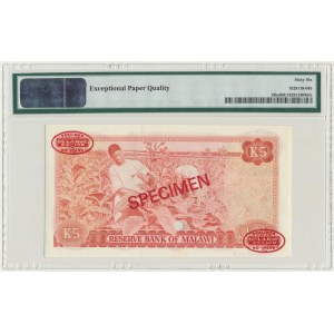 Malawi, 5 kwacha 1978 - SPECIMEN - No 013 - PMG 66 EPQ