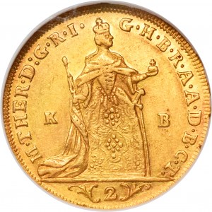 Hungary, Maria Theresa, 2 Ducats Kremnitz 1765 KB - GCN VF35