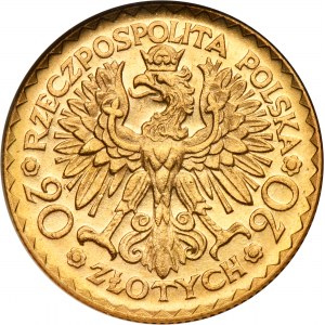 20 złotych 1925 Chrobry - GCN MS62