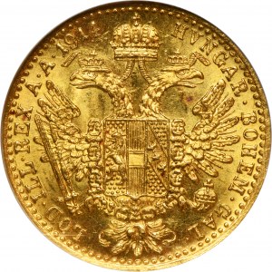 Austria, Franz Josef I, Ducat Wien 1914 - GCN MS62
