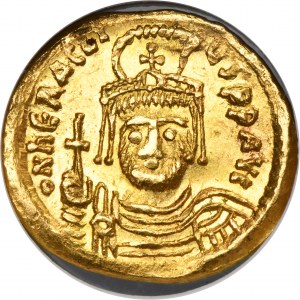 Byzantine Empire, Heraclius, Solidus - GCN MS62