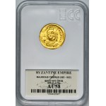 Byzantine Empire, Maurice Tiberius, Solidus - GCN AU58
