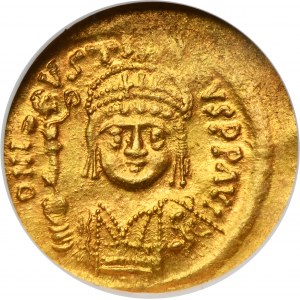 Byzantine Empire, Justin II, Solidus - GCN AU50