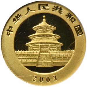 China, 20 Yuan 2003 - Panda - GCN PR69