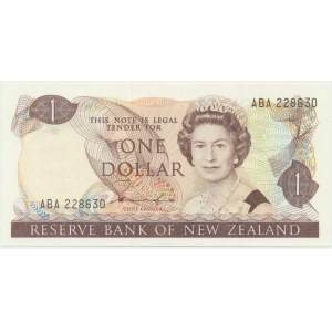 New Zealand, 1 Dollar (1981-85) - signature Hardie