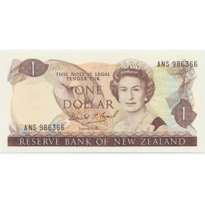 New Zealand, 1 Dollar (1989-92) - signature Brash